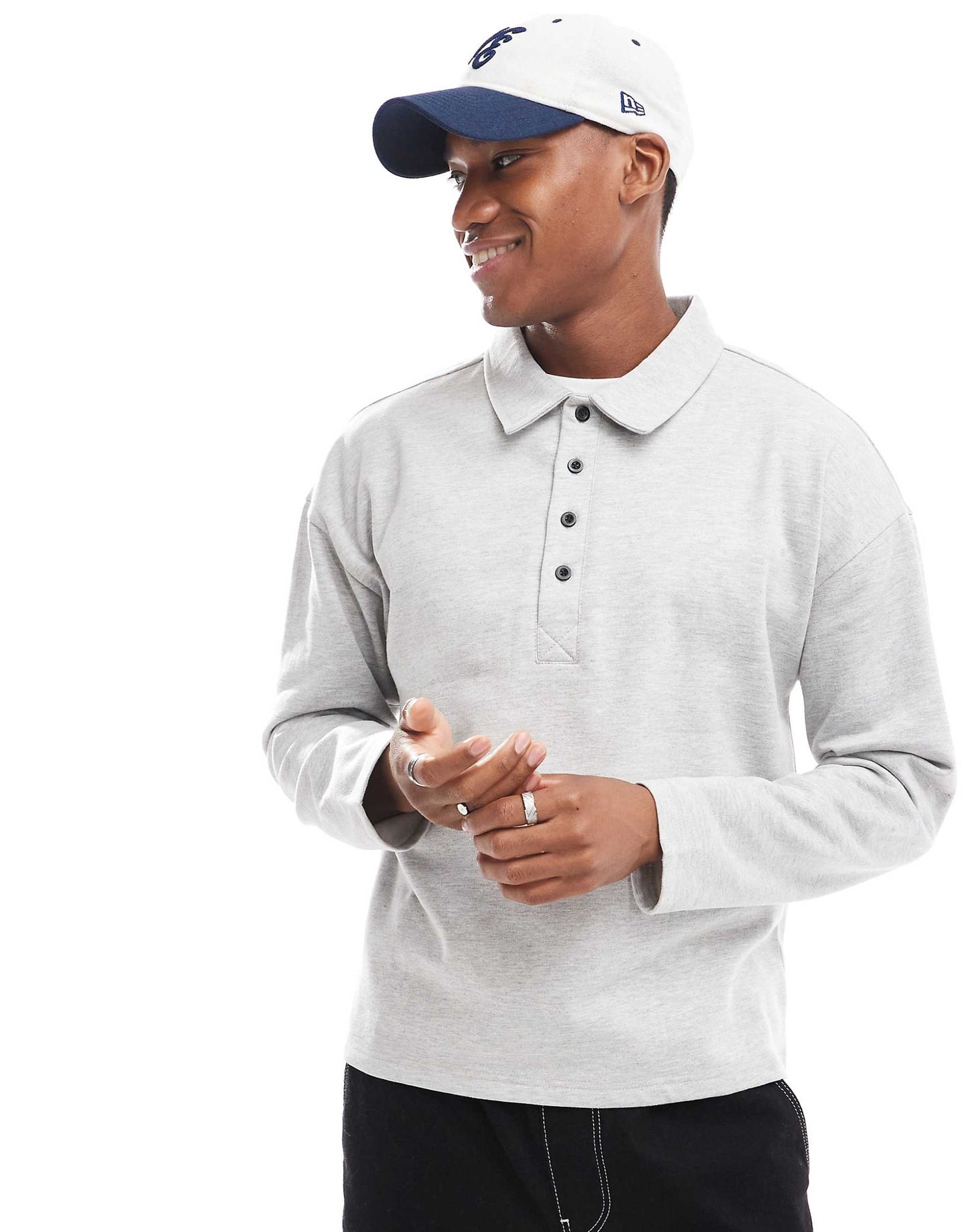 Half Button Rugby Sweat