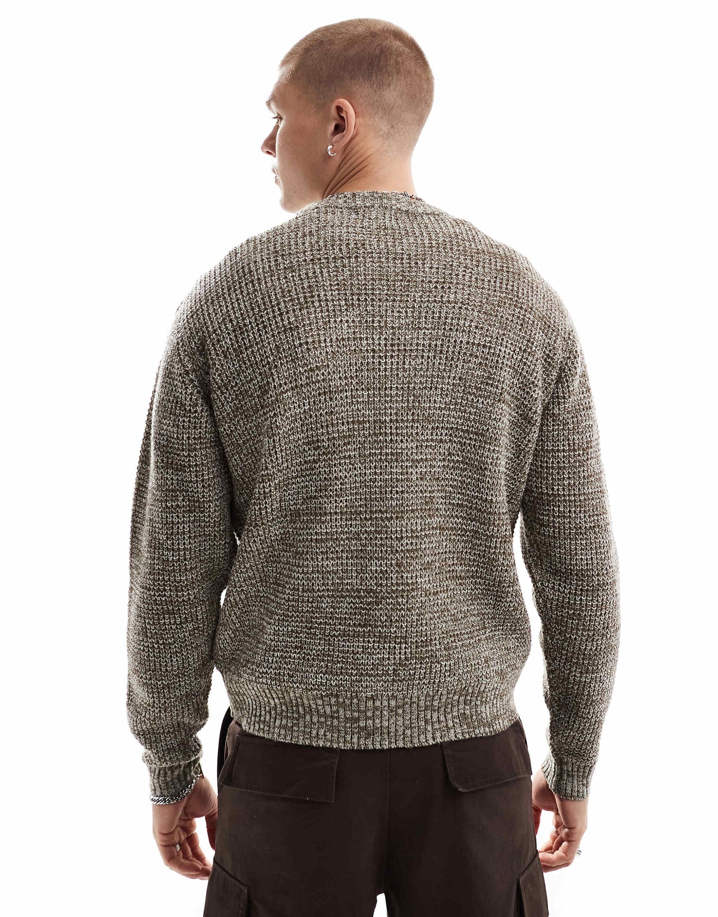 Twist Knit Round Neck Jumper