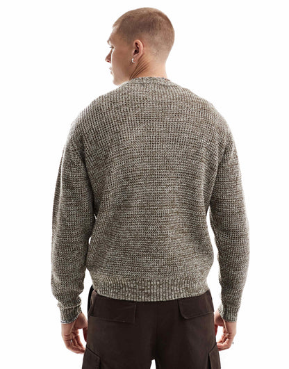 Twist Knit Round Neck Jumper