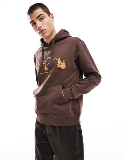 Les Monts Slogan Hoodie