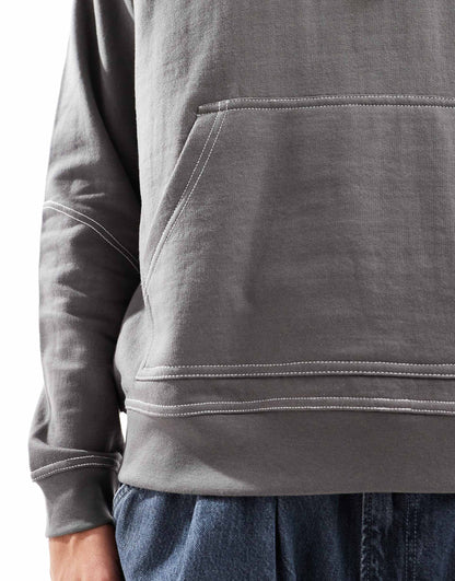 Contrast Stitch Hoodie