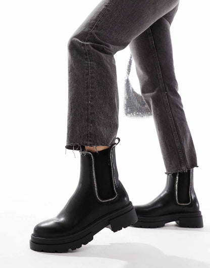 Ankle Boots With Embellisment