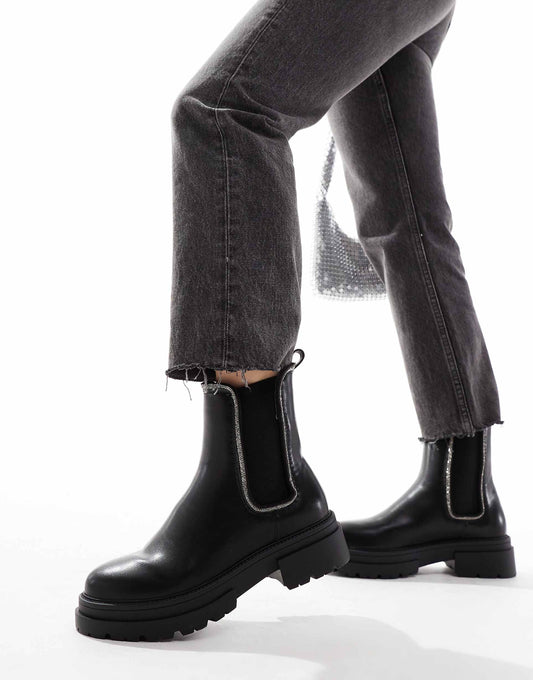 Ankle Boots With Embellisment