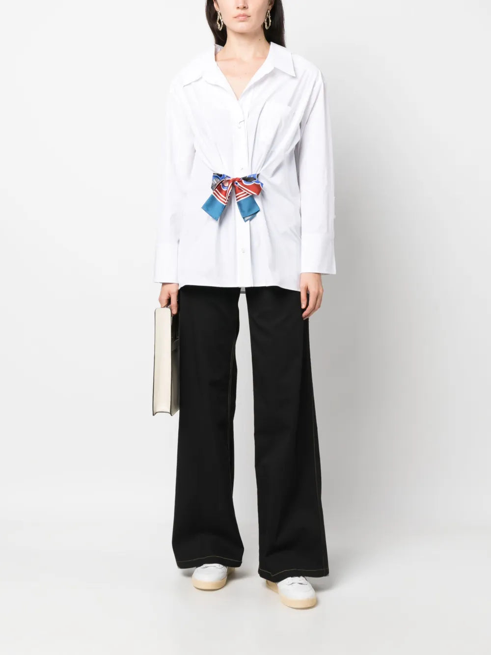 Jane Flared Organic Cotton Trousers