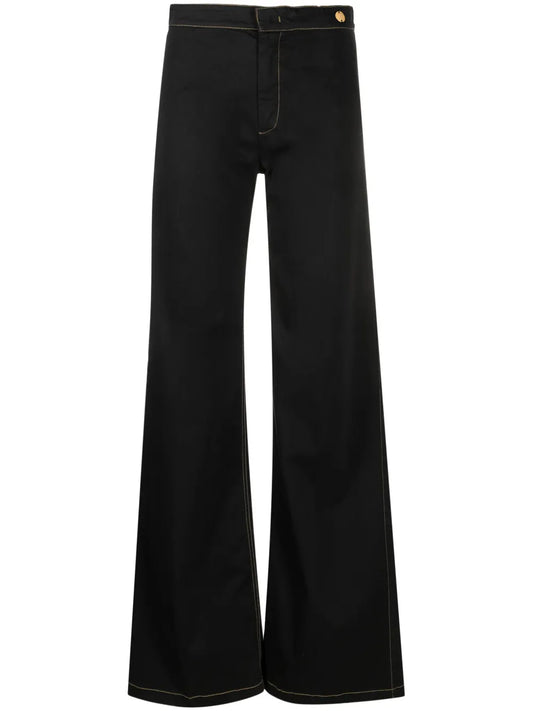 Jane Flared Organic Cotton Trousers
