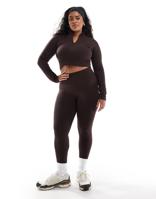 Curve Seamless High Waist Gym Leggings