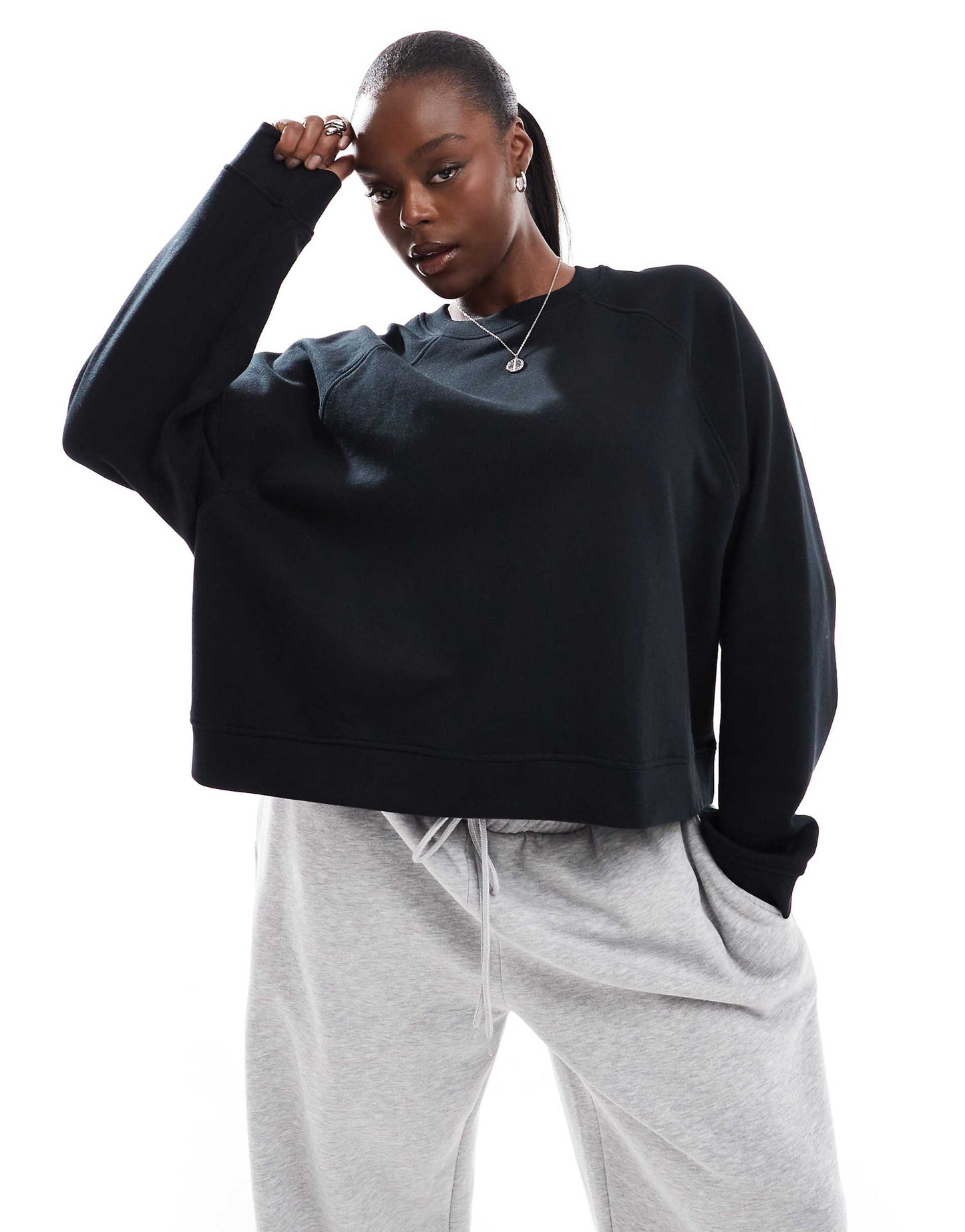 Curve Oversized Sweat With Raglan Detail