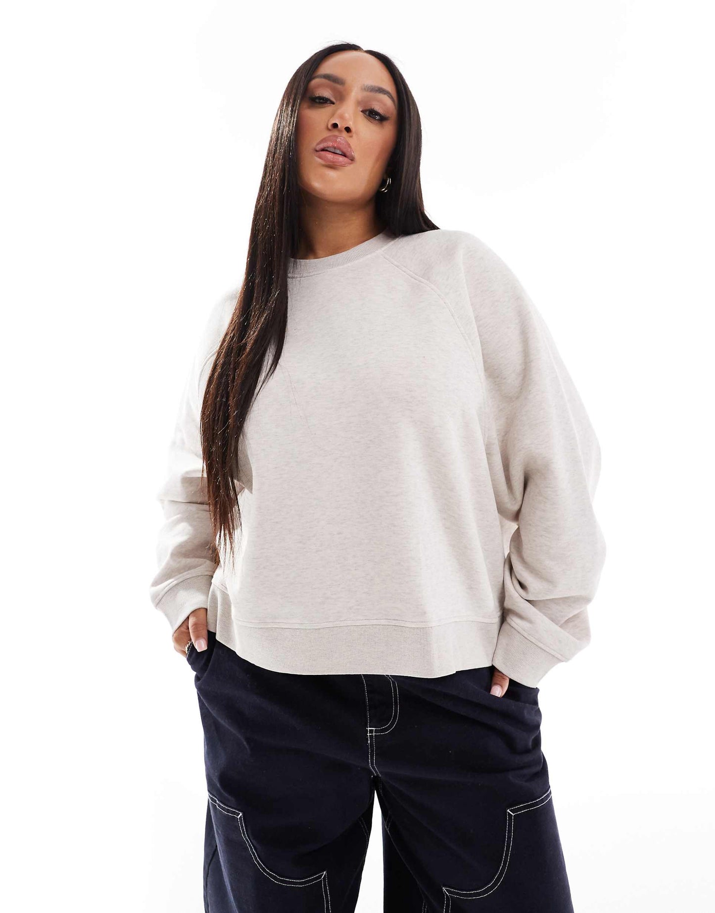 Curve Oversized Sweat With Raglan Detail