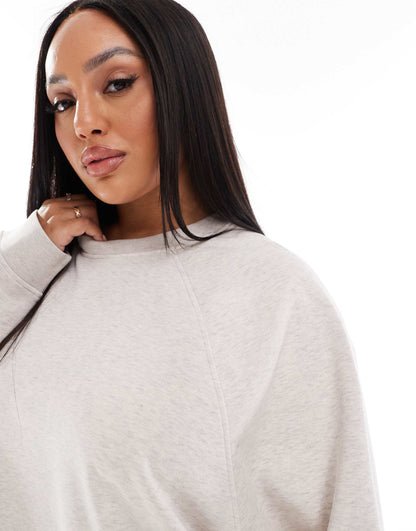 Curve Oversized Sweat With Raglan Detail