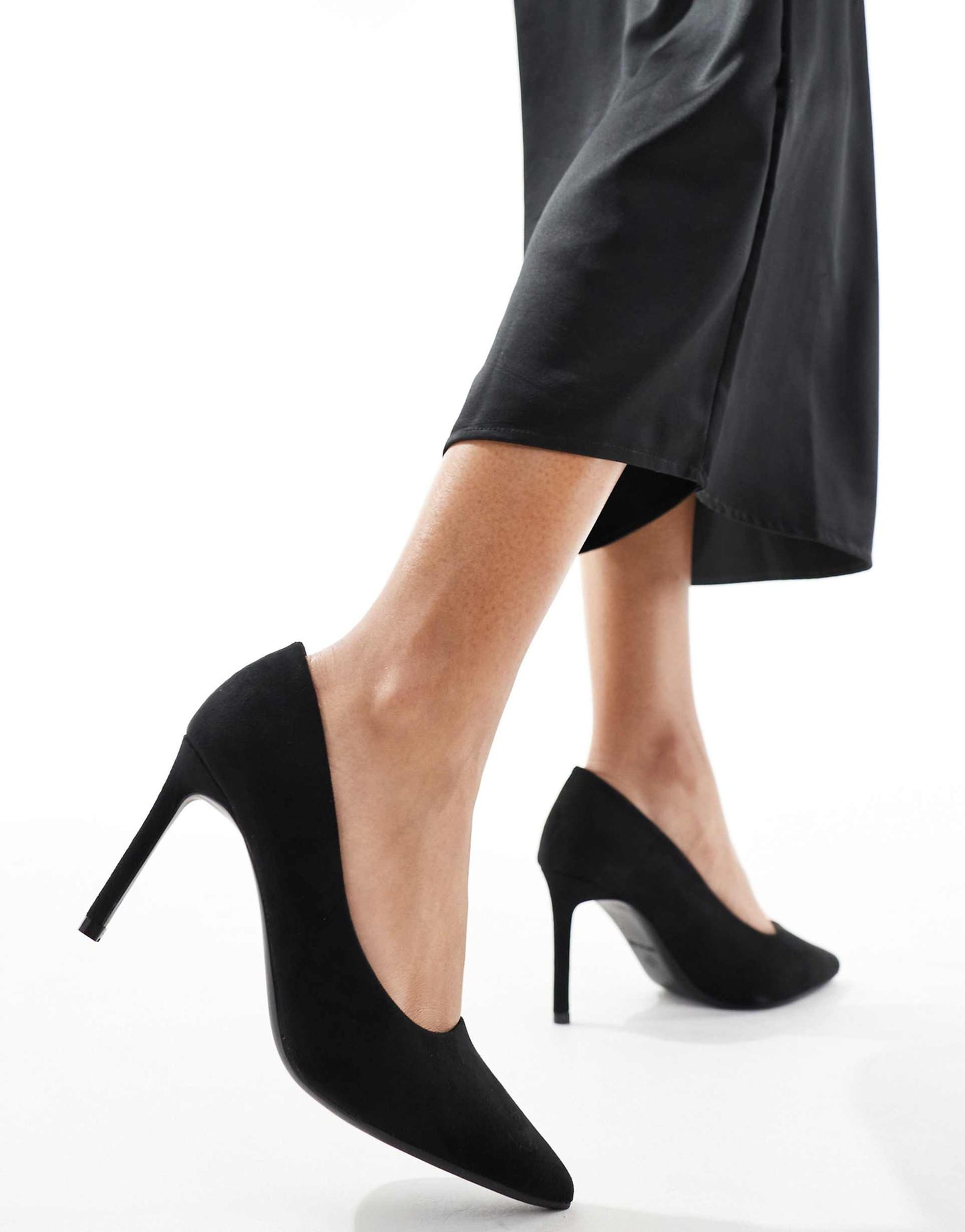 Pointed Court Shoes With Stiletto Heel