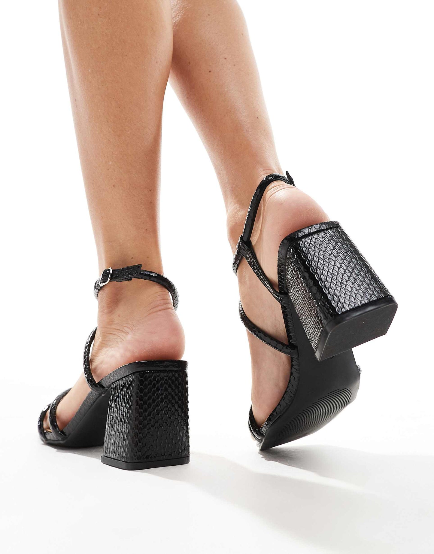 Mid Block Heel Sandals