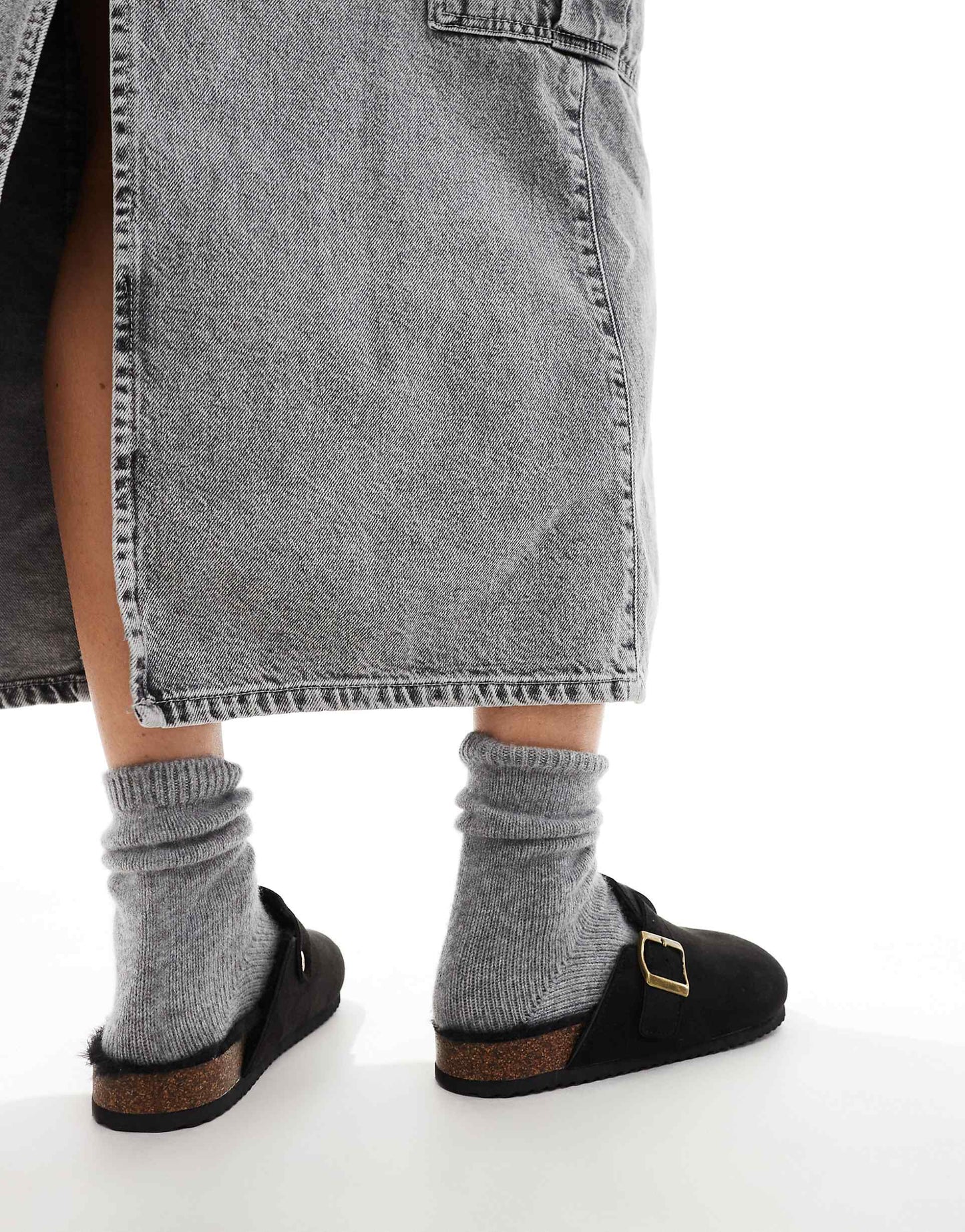 Faux Fur Lined Clogs