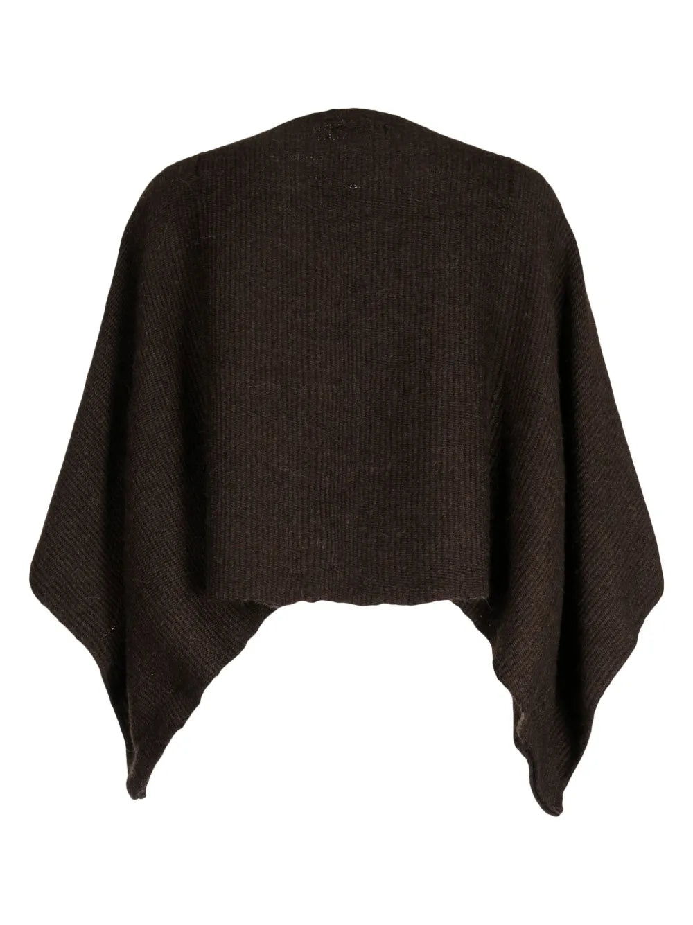 Crew-Neck Alpaca Wool Cape