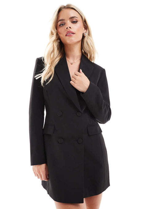 Petite Fitted Waist Blazer Dress