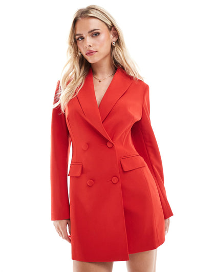 Petite Fitted Waist Blazer Dress