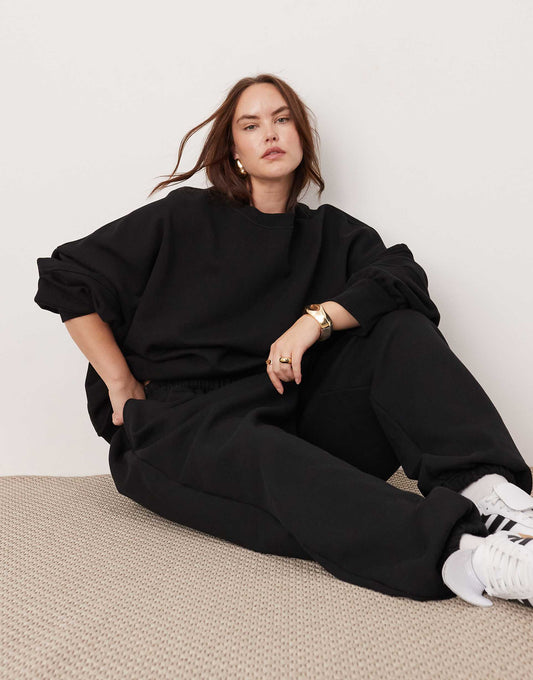 Curve Premium Heavy Weight Sweatshirt With Seam Detailing