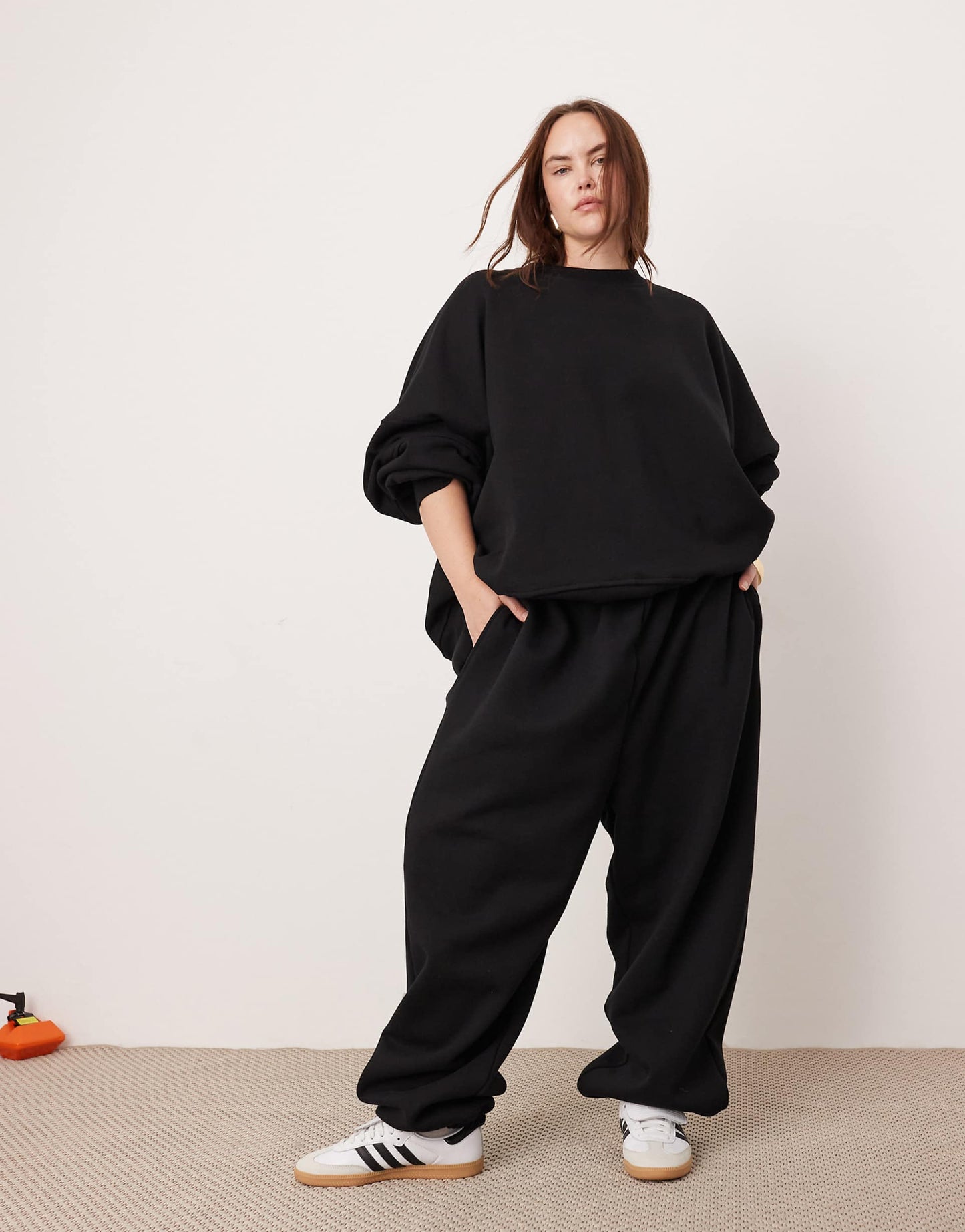 Curve Premium Heavy Weight Sweatshirt With Seam Detailing