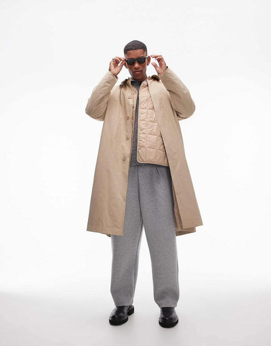 Oversized Mac With Removeable Lining