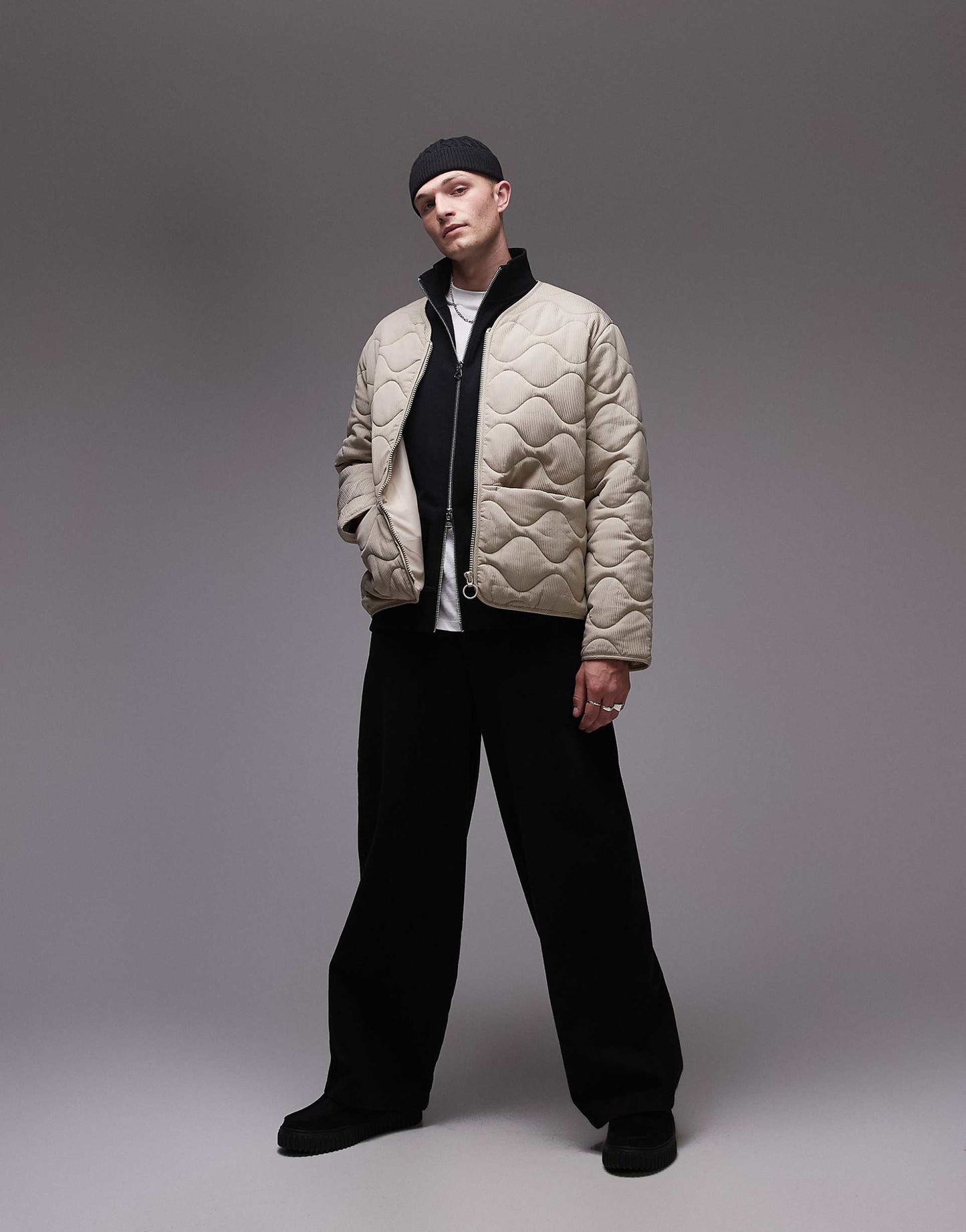 Quilted Bomber Jacket
