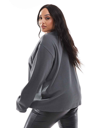 Curve Oversized Long Sleeve T-Shirt