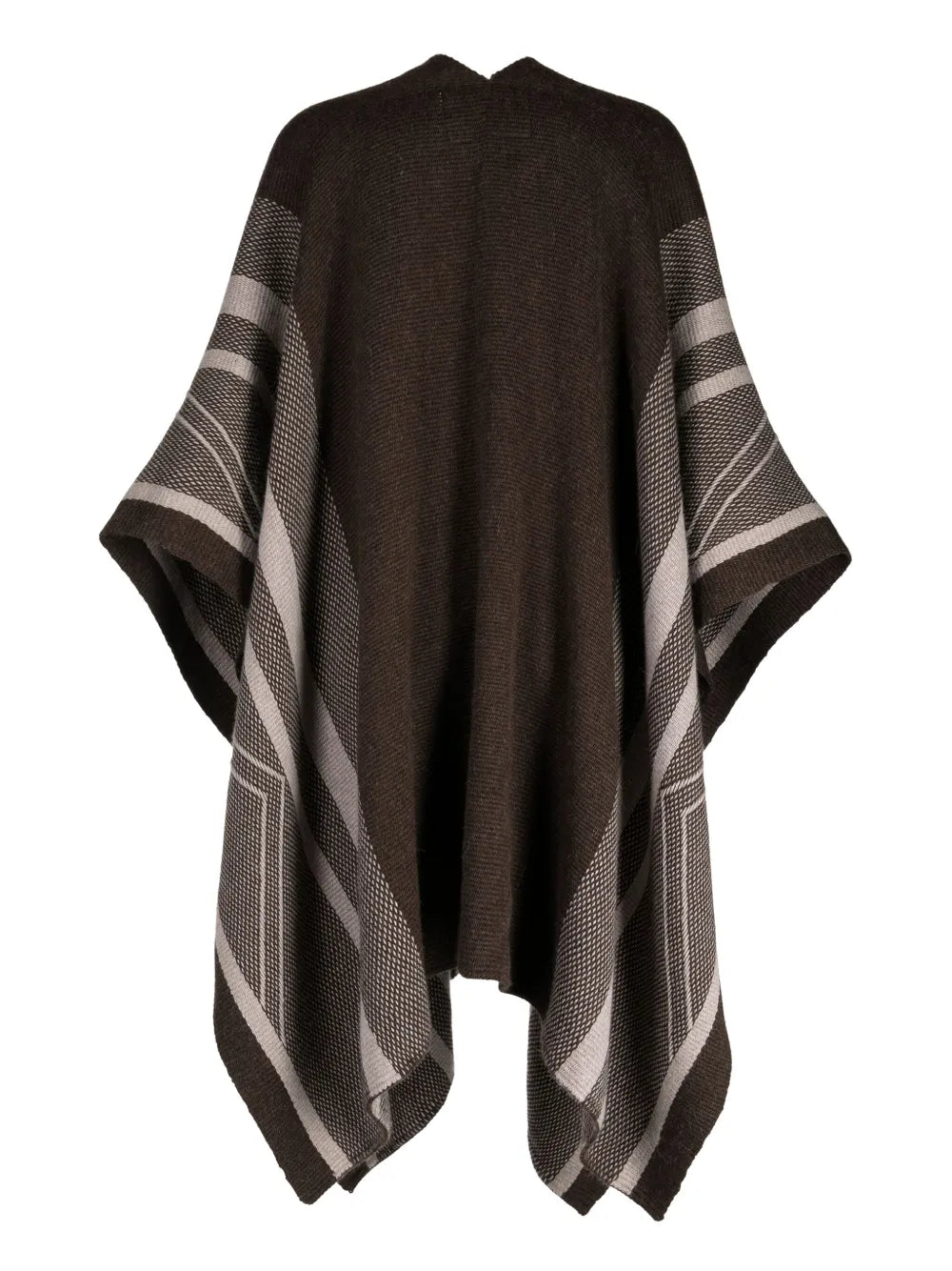Striped Fine-Knit Duster