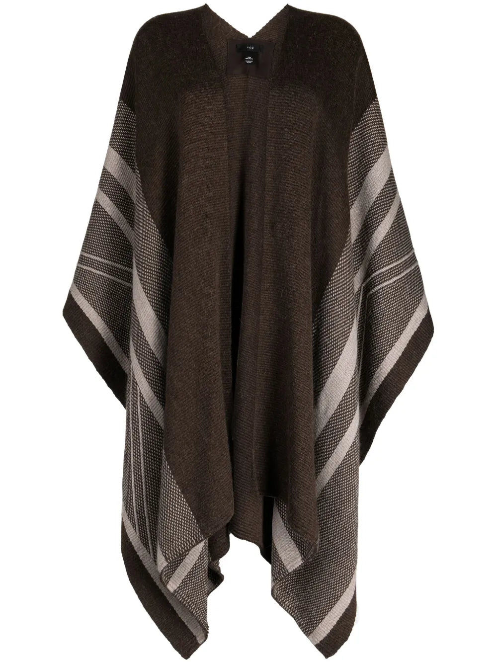 Striped Fine-Knit Duster