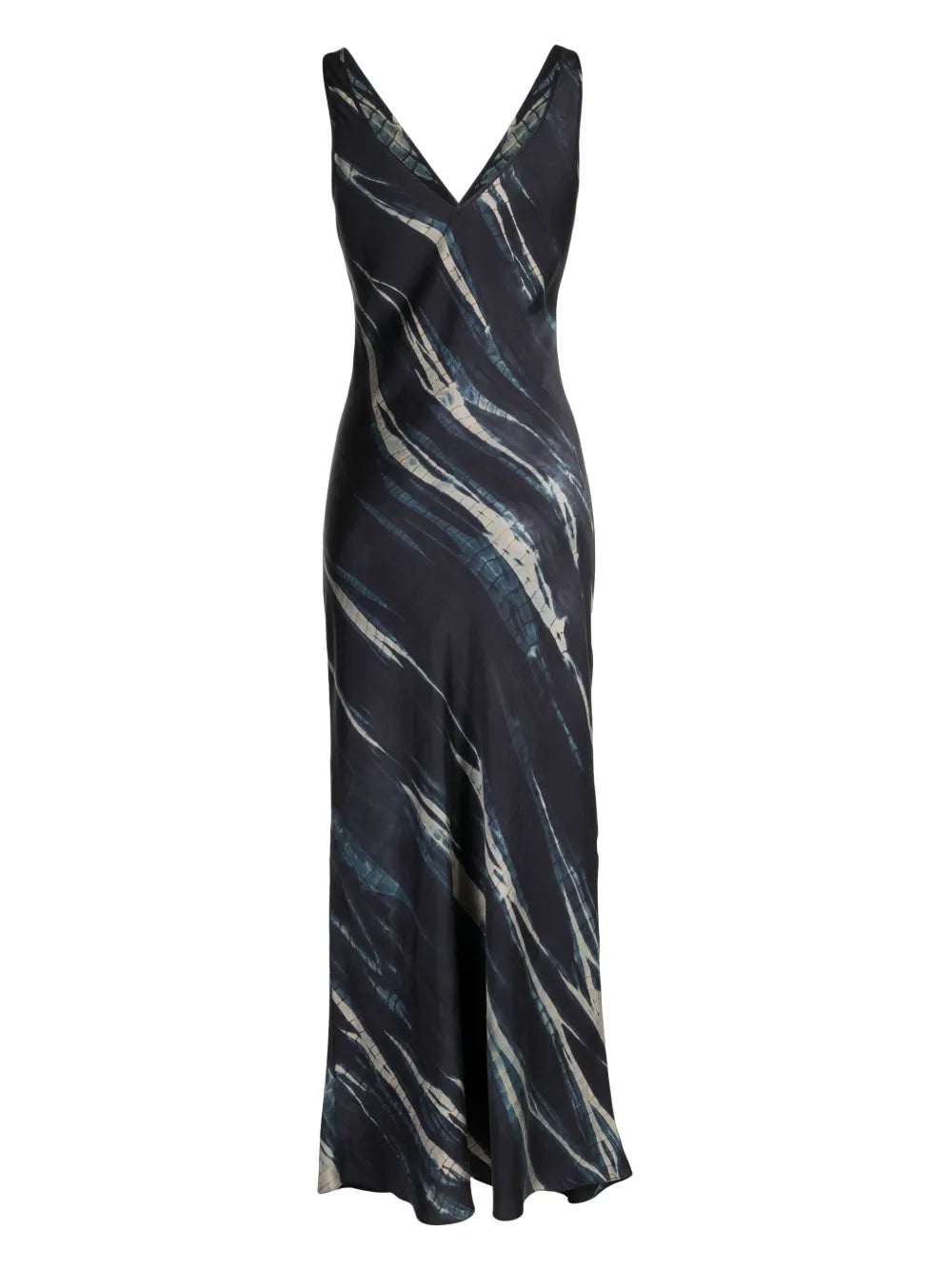 Double V Bias Sleeveless Dress