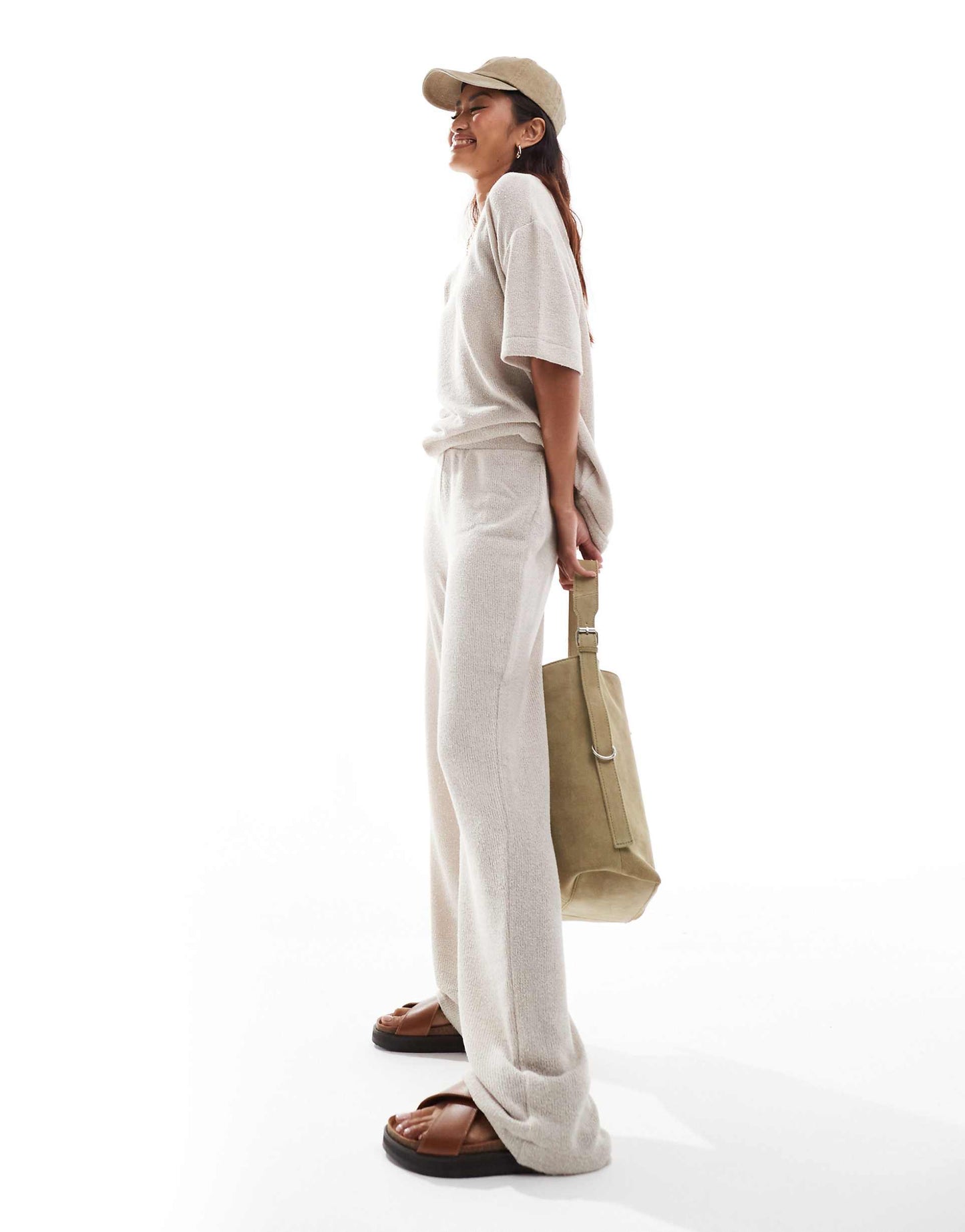 Knitted Wide Leg Trouser Co-Ord