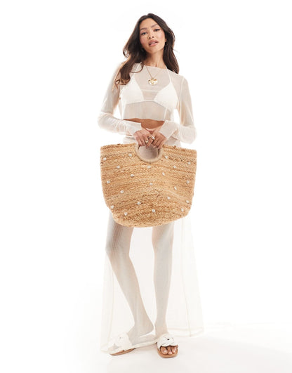 Metallic Beach Top And Trouser Co-Ord