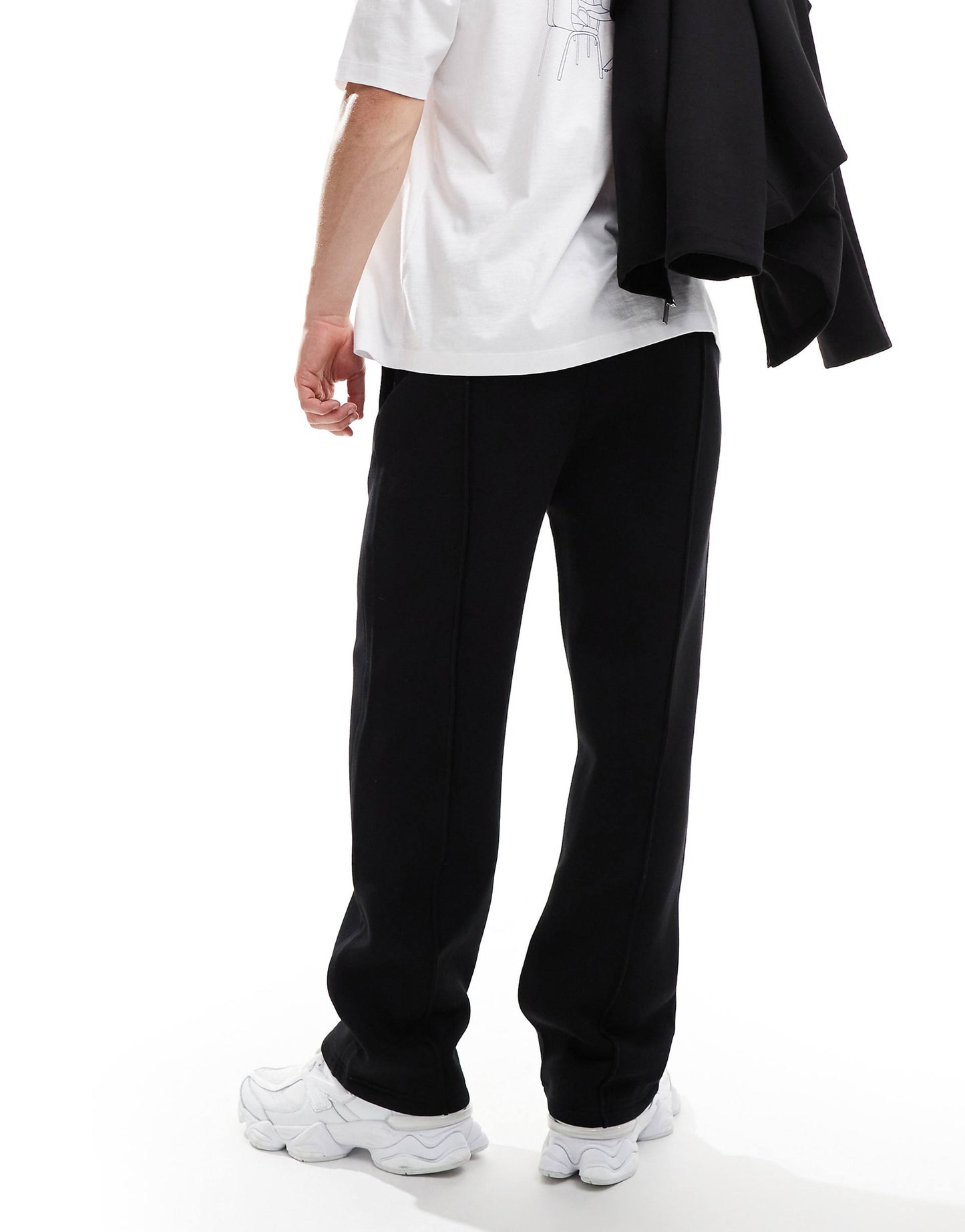 Wide Leg Pintuck Jogger