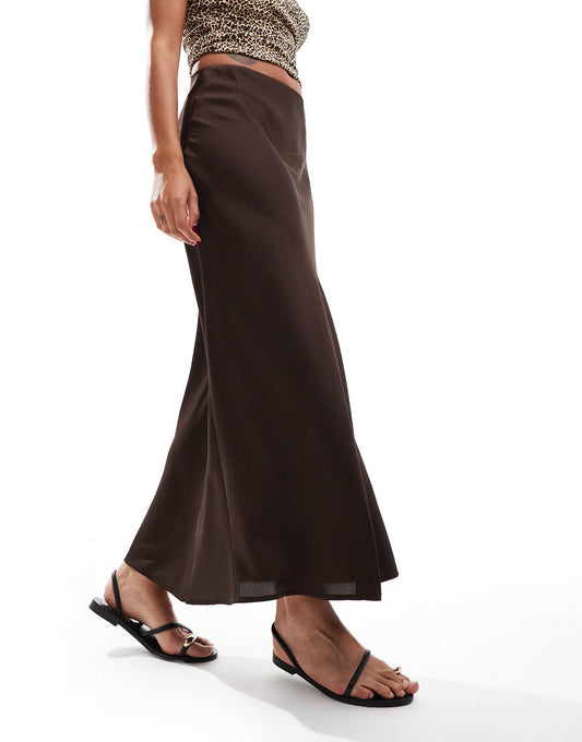 Satin Maxi Skirt