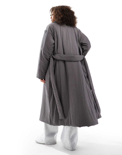 Clean Longline Puffer Coat