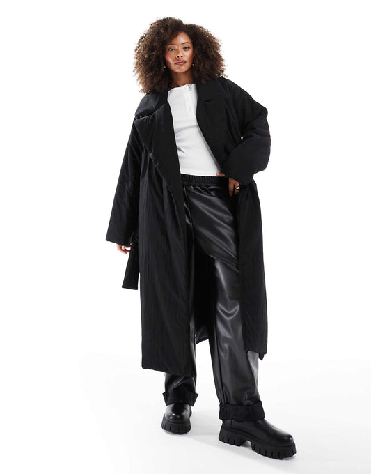 Clean Longline Puffer Coat