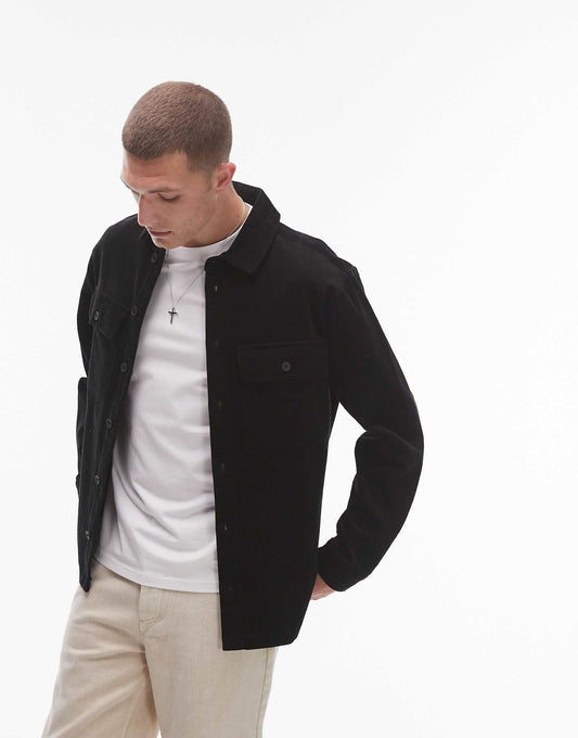 Long Sleeve Cord Overshirt