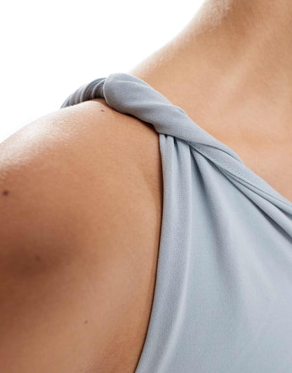 Asymmetric Hem One Shoulder Top