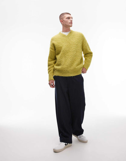 Fluffy V Neck Jumper