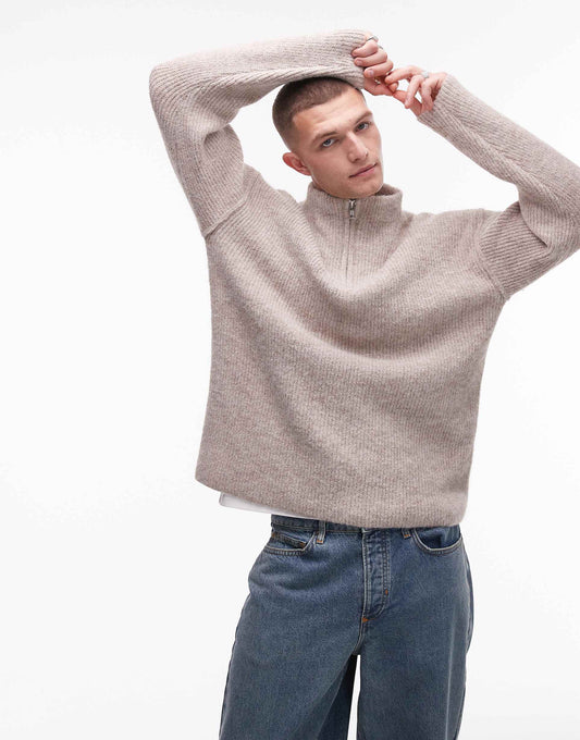 Oversized 1/4 Zip Jumper