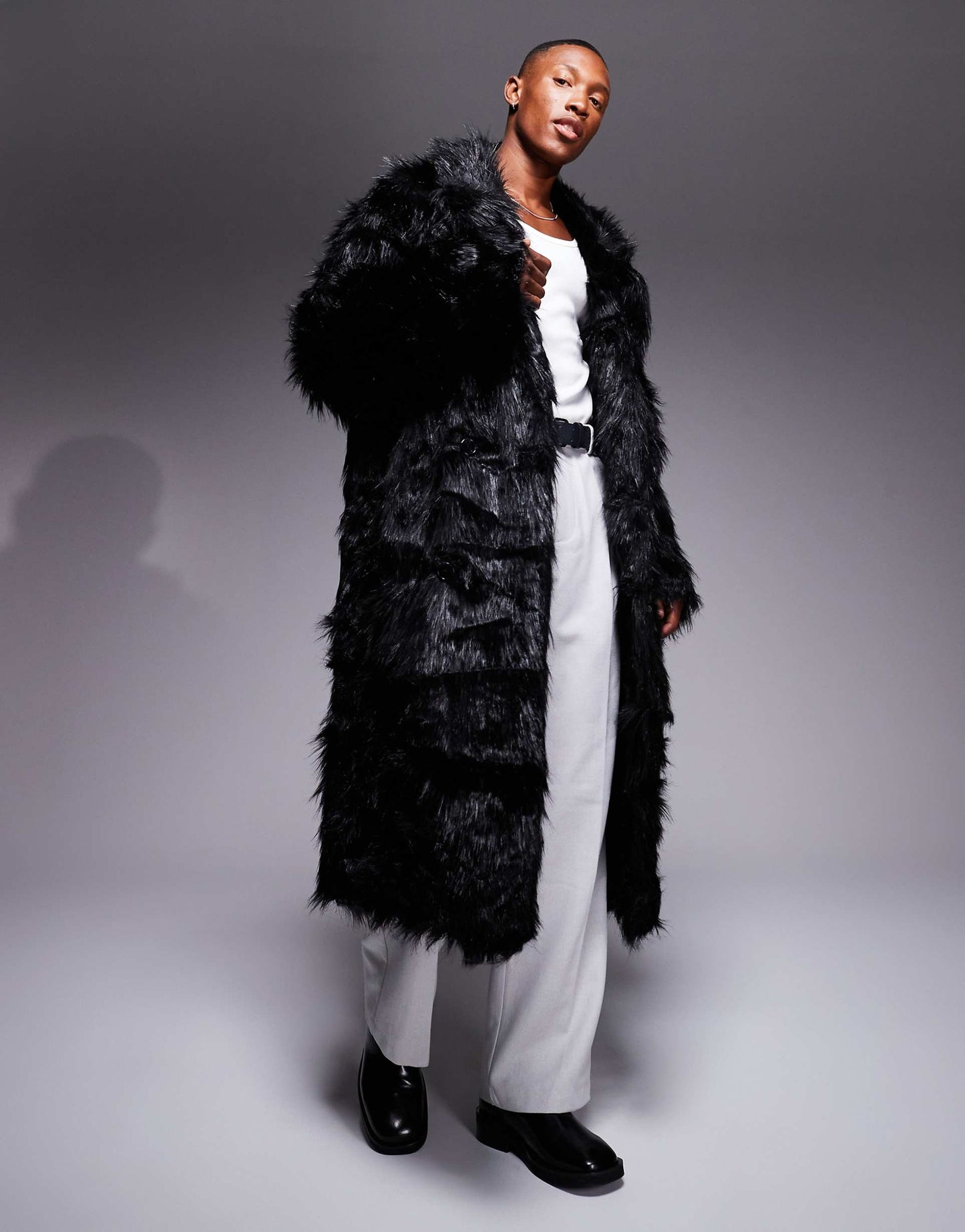 Faux Fur Overcoat