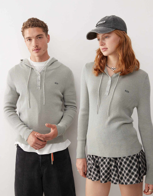 Unisex Knit Hooded Top