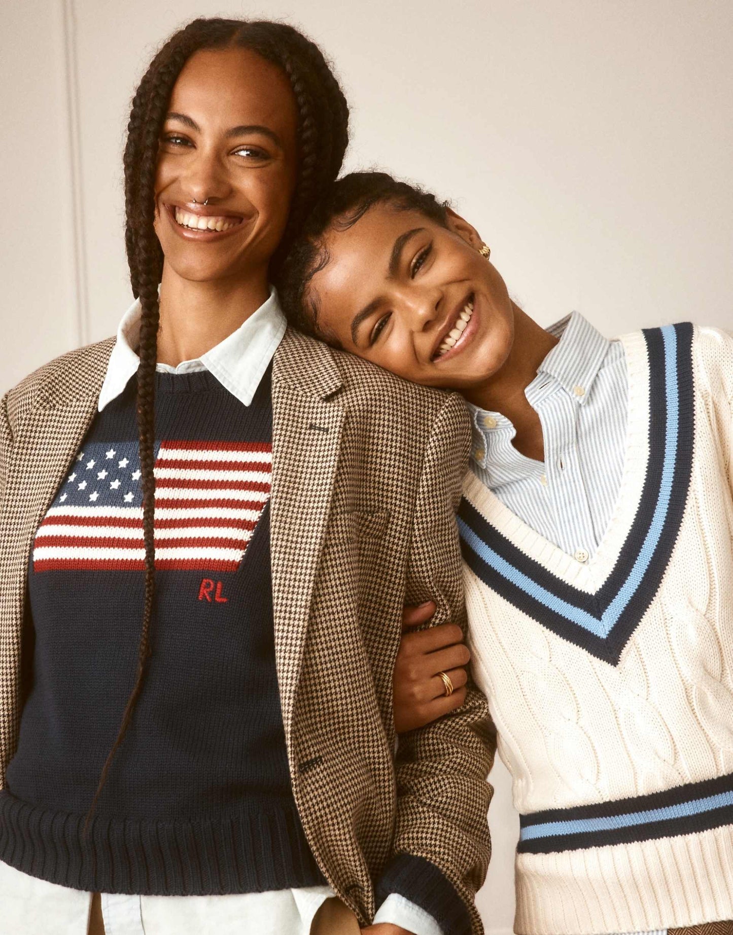Knitted Jumper With Flag Logo
