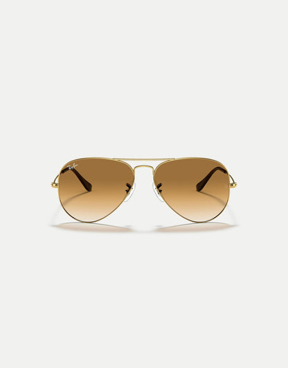 Aviator Gradient Pilot Sunglasses With Brown Lens