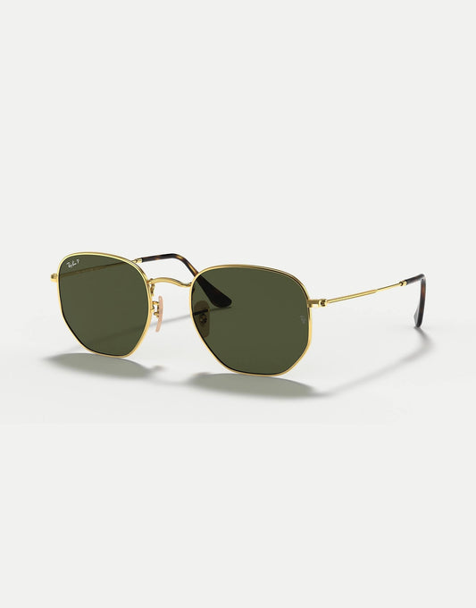 Hexagonal Flat Lenses Irregular Polarised Sunglasses