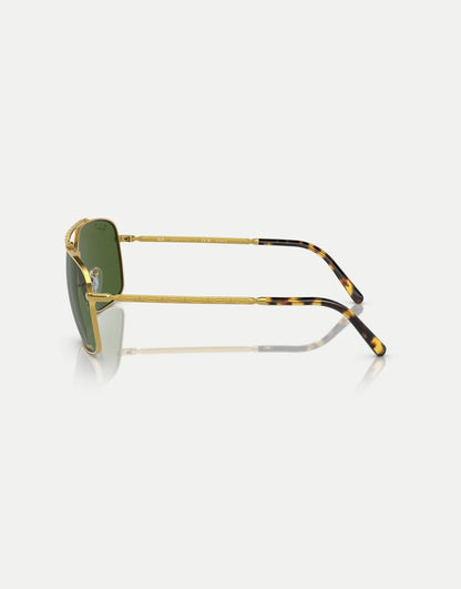Rb3796 Rectangle Polarised Sunglasses With Green Lens