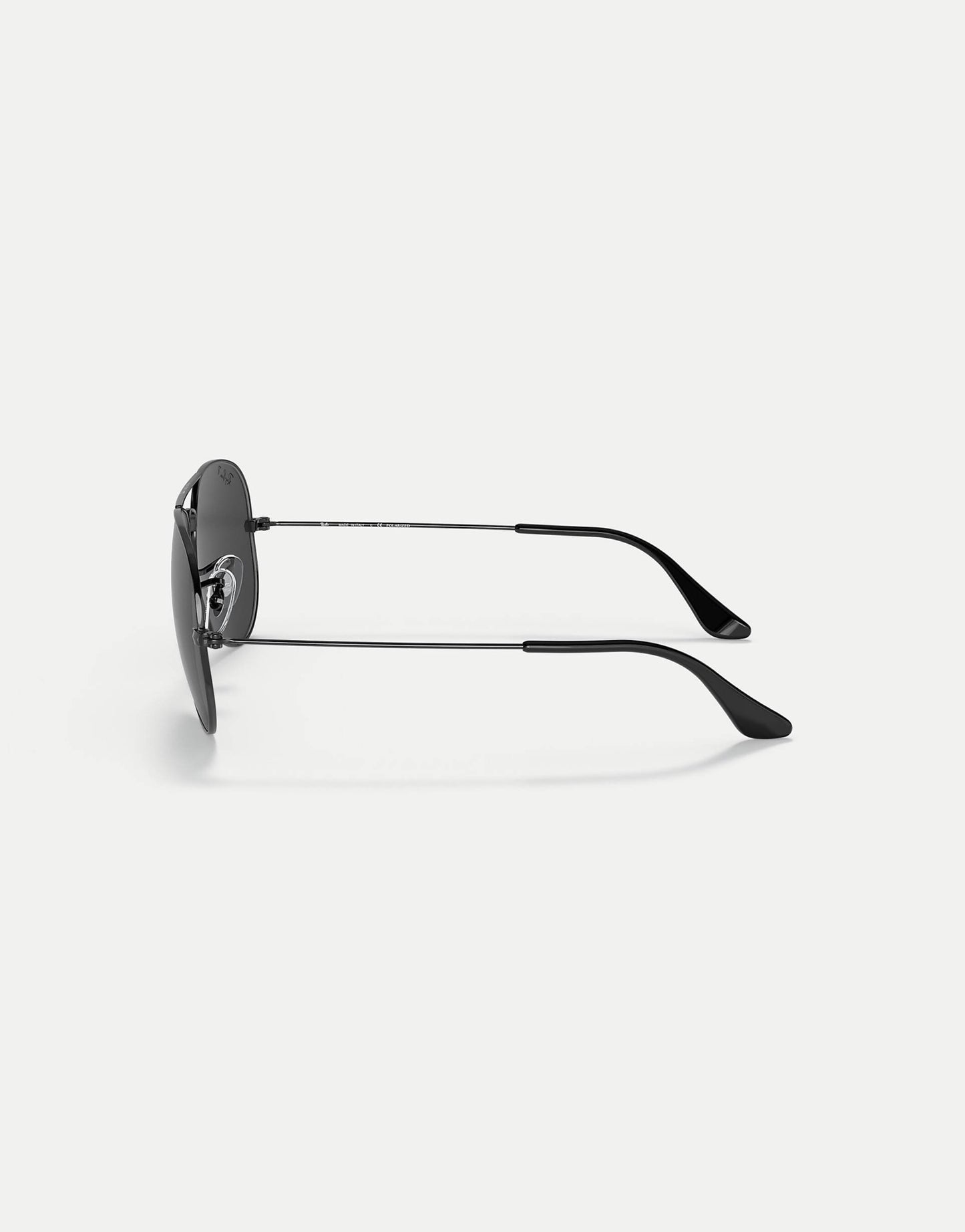 Aviator Total Black Pilot Polarised Sunglasses