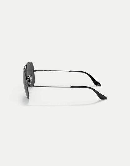 Aviator Total Black Pilot Polarised Sunglasses