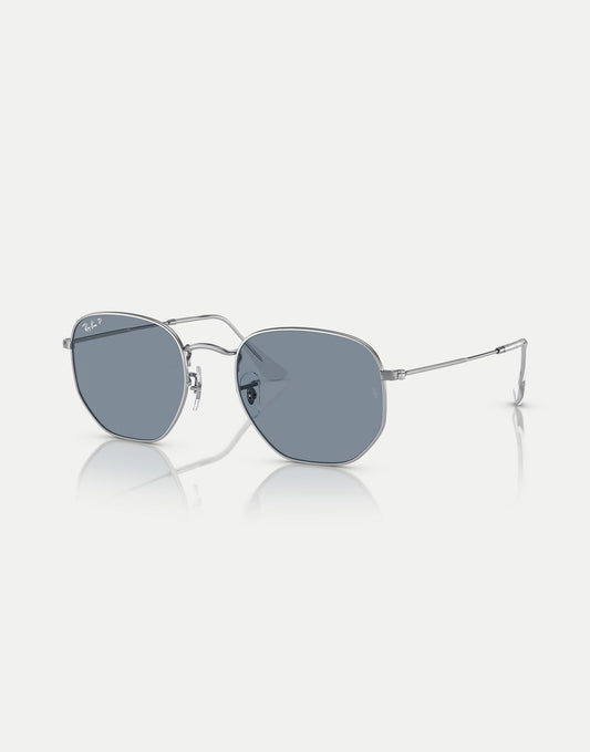 Hexagonal Flat Lenses Irregular Polarised Sunglasses