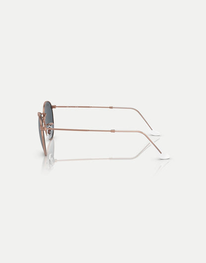 Round Metal Rose Gold Round Sunglasses