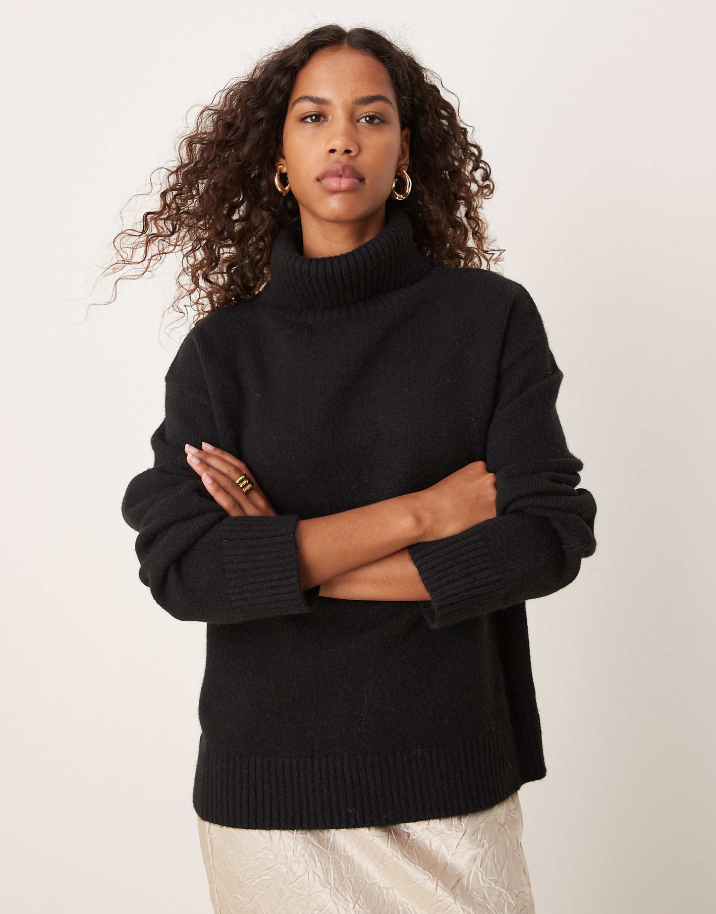 Roll Neck Slouchy Jumper