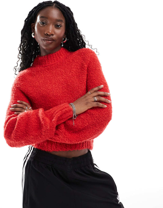 Chunky Boxy Crop Knit Jumper