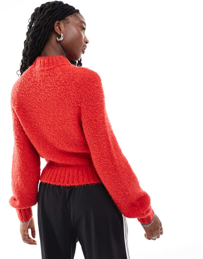 Chunky Boxy Crop Knit Jumper